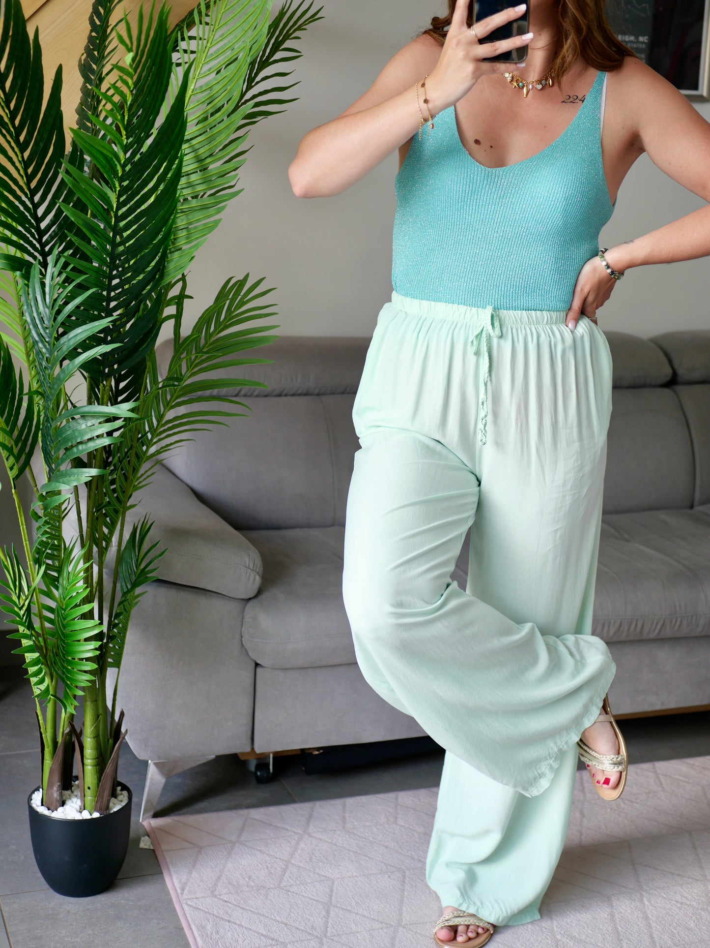 PANTALON FLORIDA MENTHE
