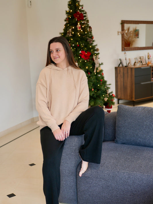 PULL CHAMBÉRY BEIGE PAILLETÉ