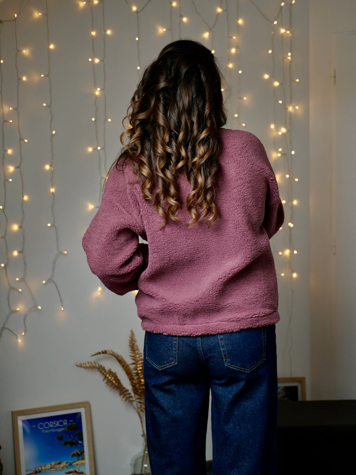 VESTE LÉNA AUBERGINE