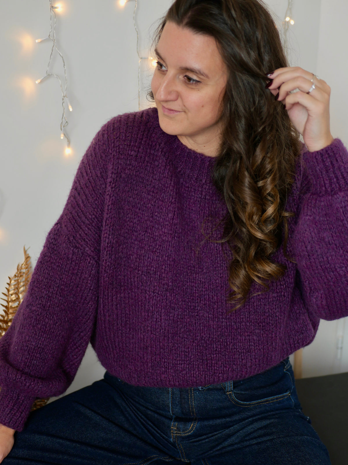 PULL ROMY VIOLET FONCÉ