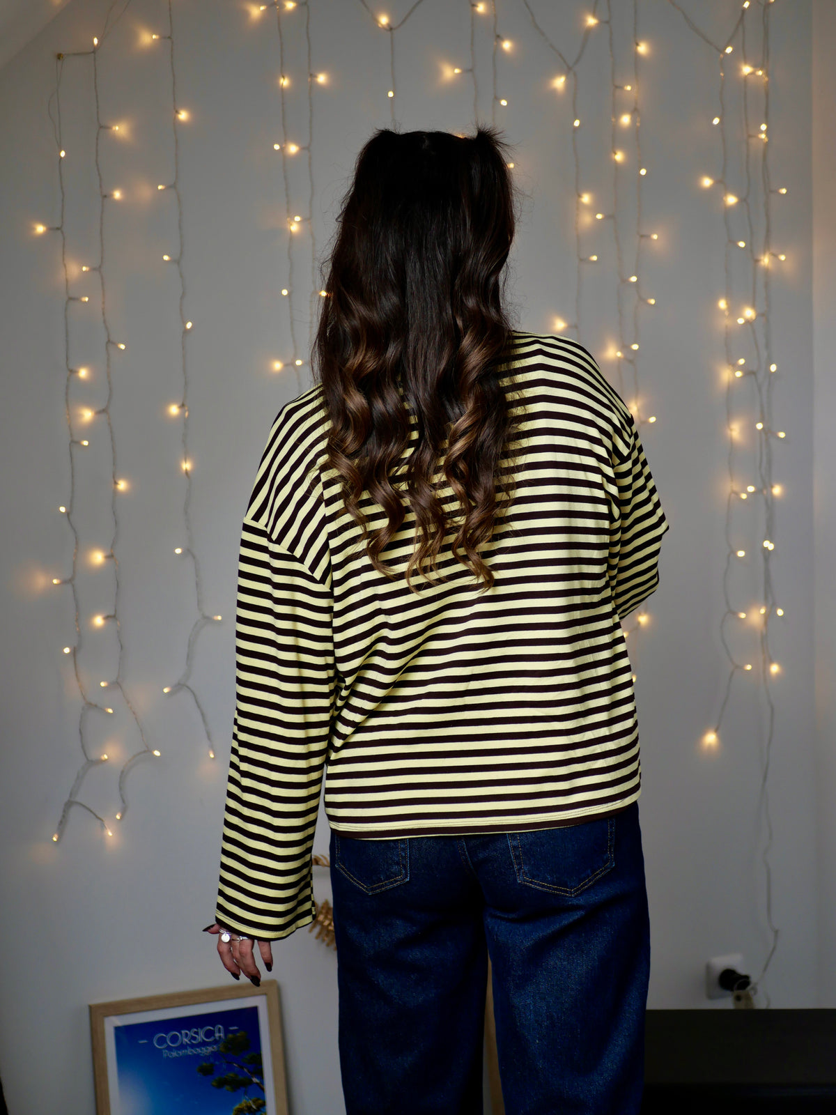 NAEL PINK AND CHOCOLATE STRIPED T-SHIRT