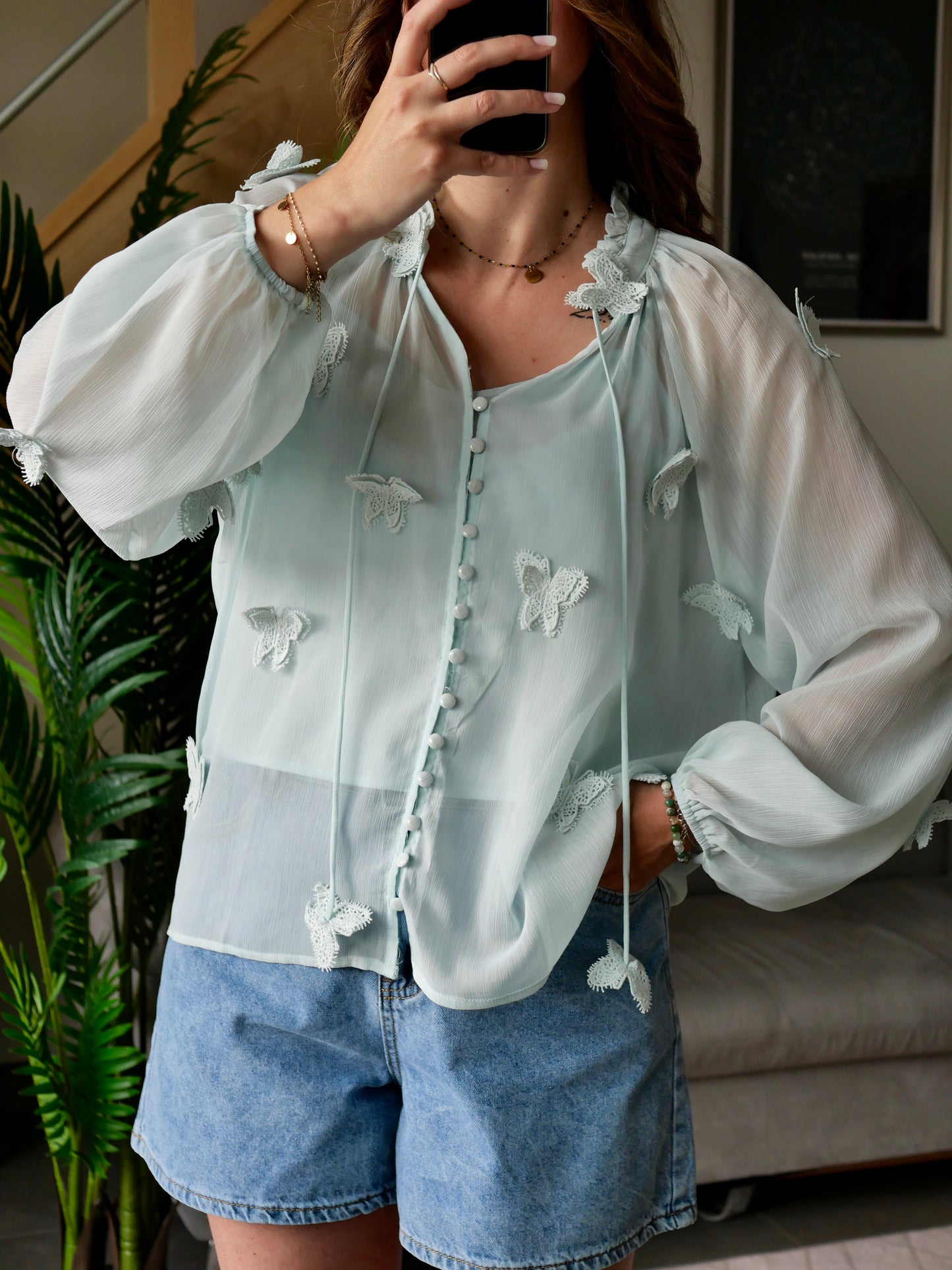BLOUSE PAPILLON