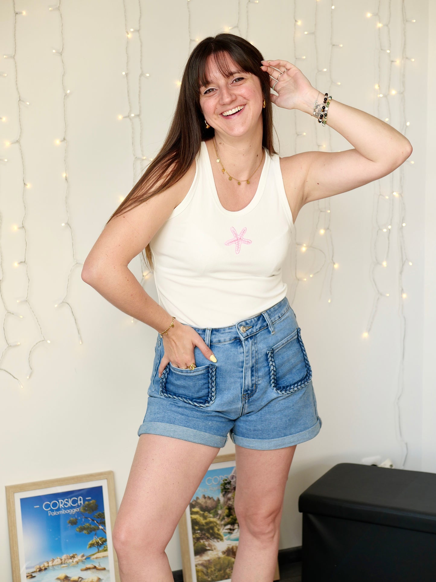 DÉBARDEUR ECUME ROSE