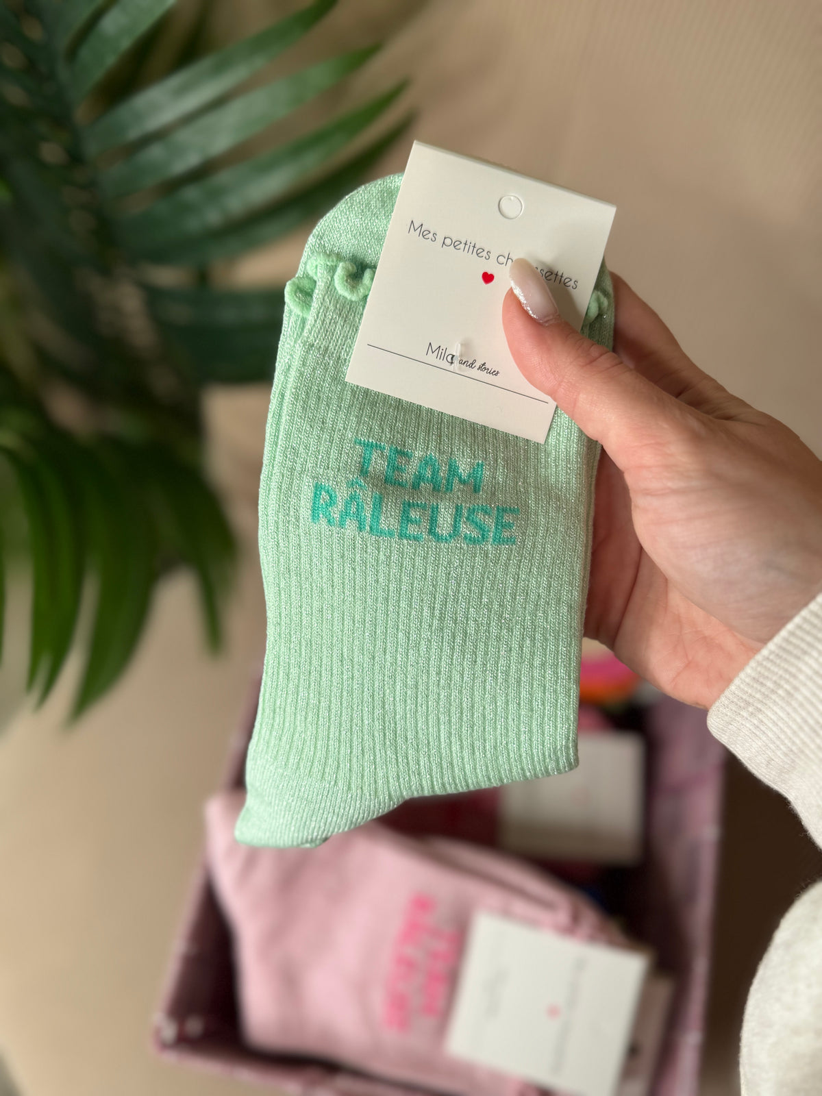 CHAUSSETTES PAILLETÉES TEAM RALEUSE
