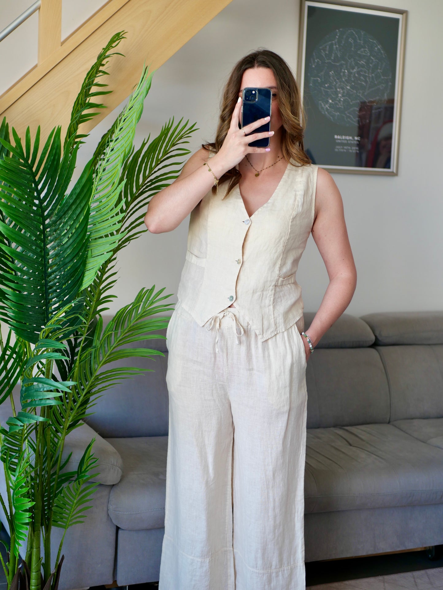 GILET ANAE BEIGE