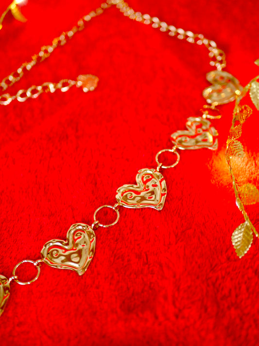 CEINTURE DORÉE COEUR