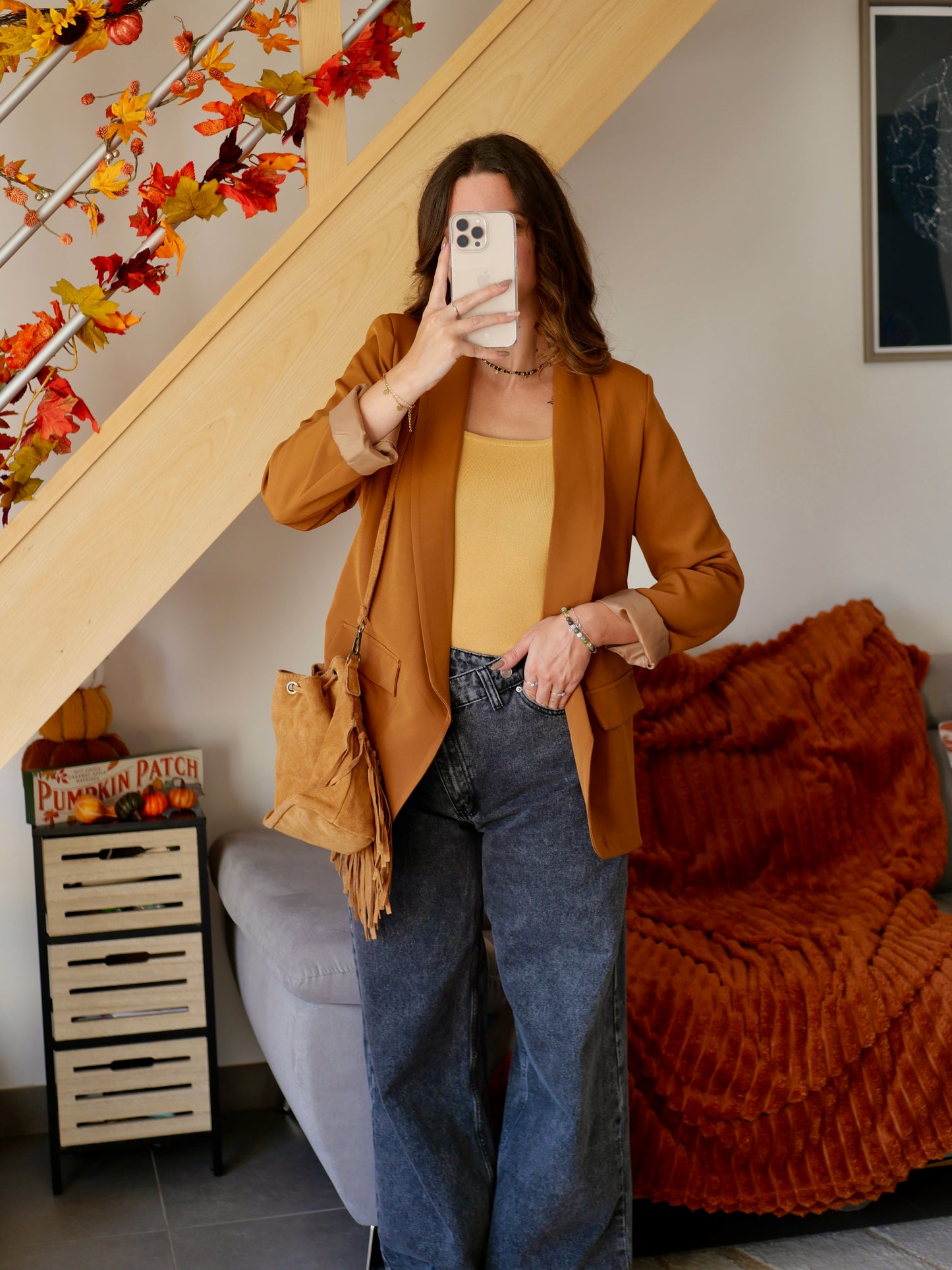BLAZER NOLAN CAMEL (PETITE ET GRANDE TAILLE)