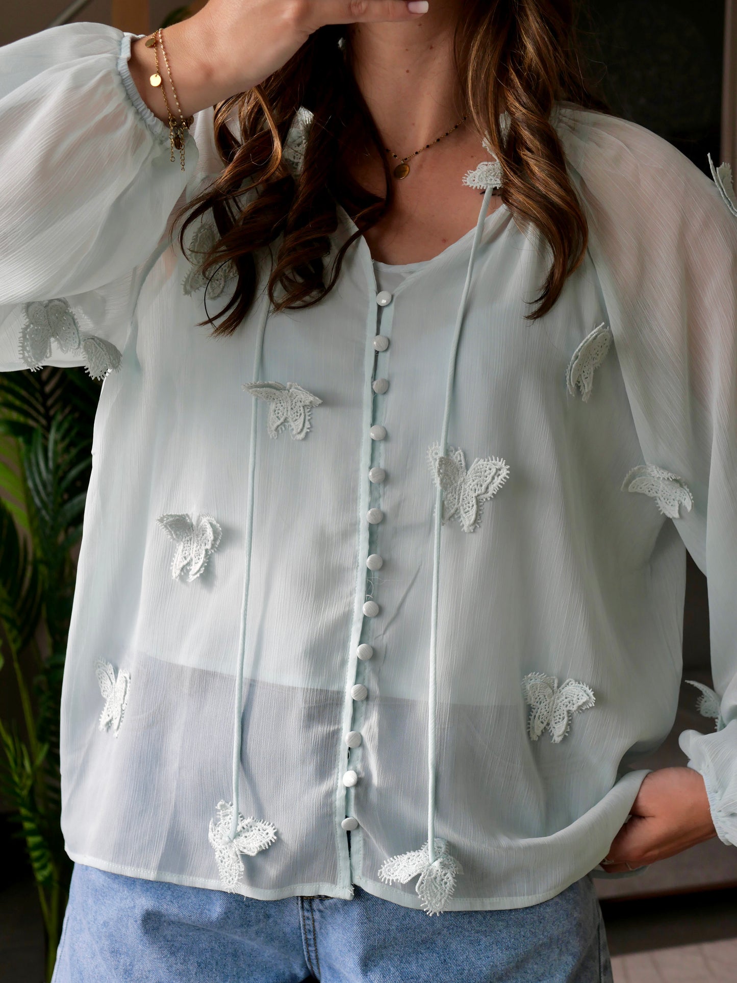 BLOUSE PAPILLON