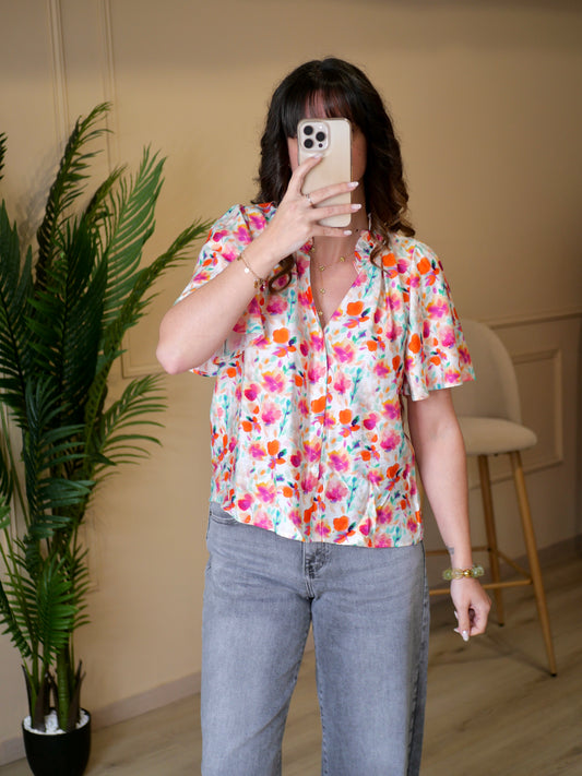 BLOUSE ANDORRA (PETITE ET GRANDE TAILLE)