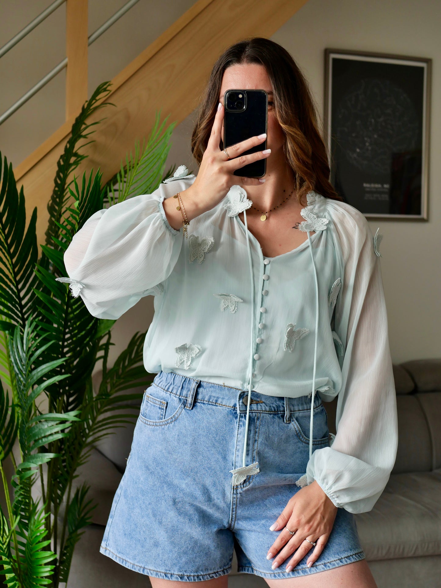 BLOUSE PAPILLON