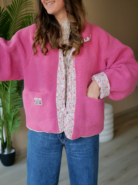VESTE FLEUR RÉVERSIBLE