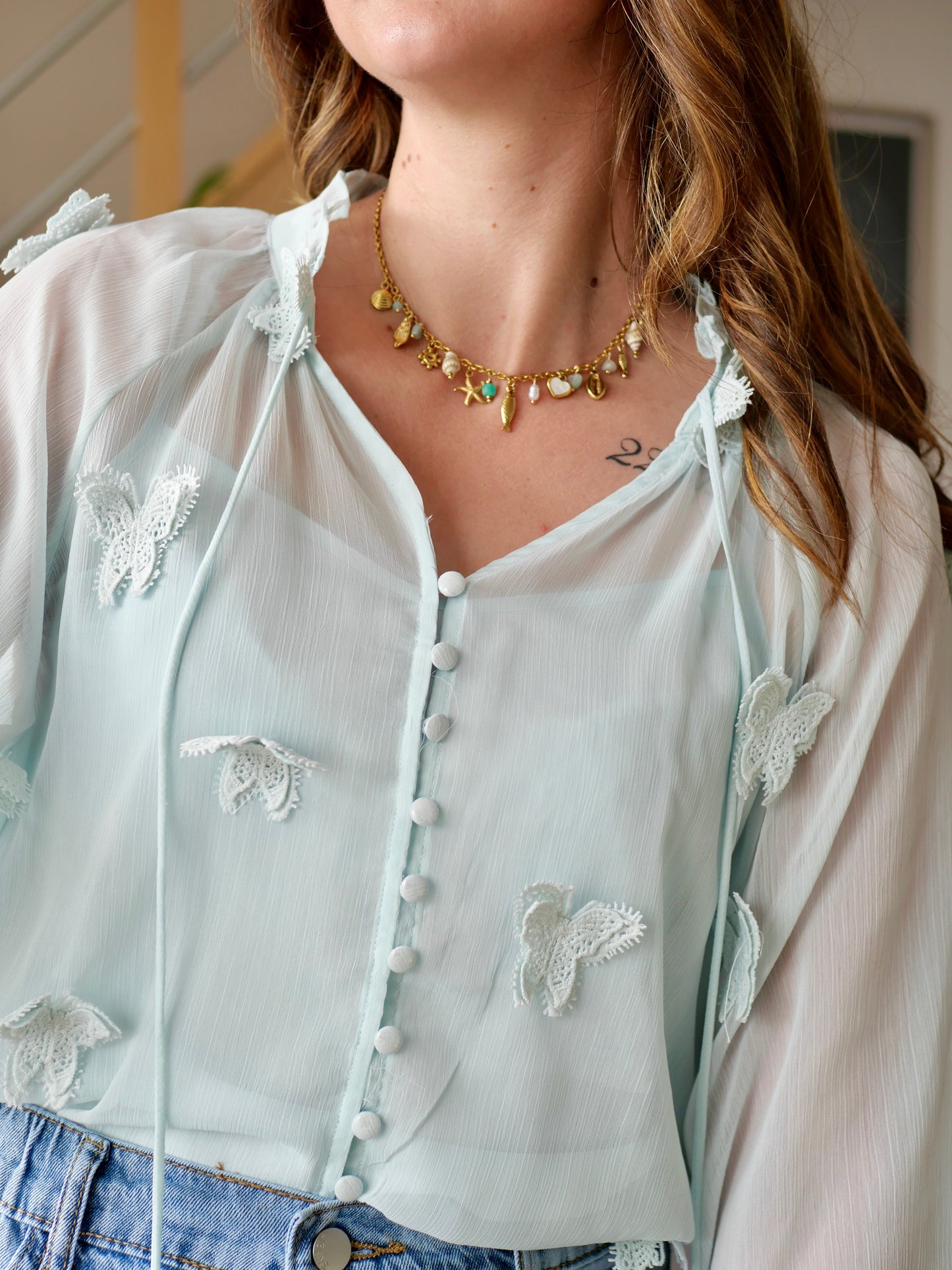 BLOUSE PAPILLON
