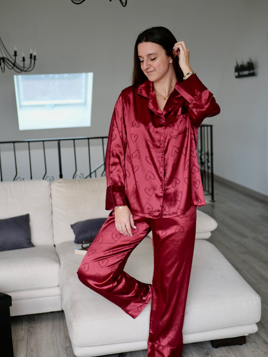 PYJAMA MEGÈVE BORDEAUX