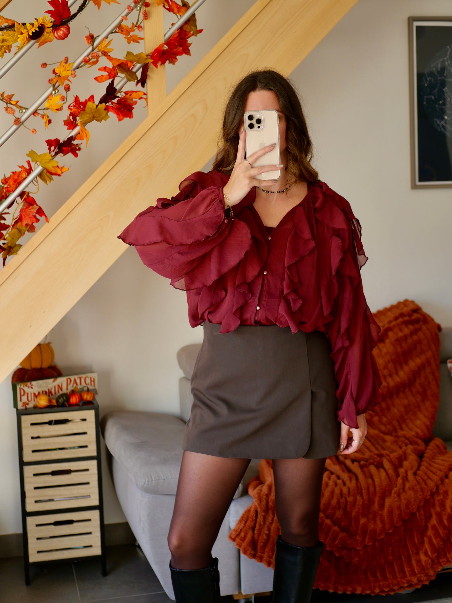 BLOUSE VICTOIRE BORDEAUX