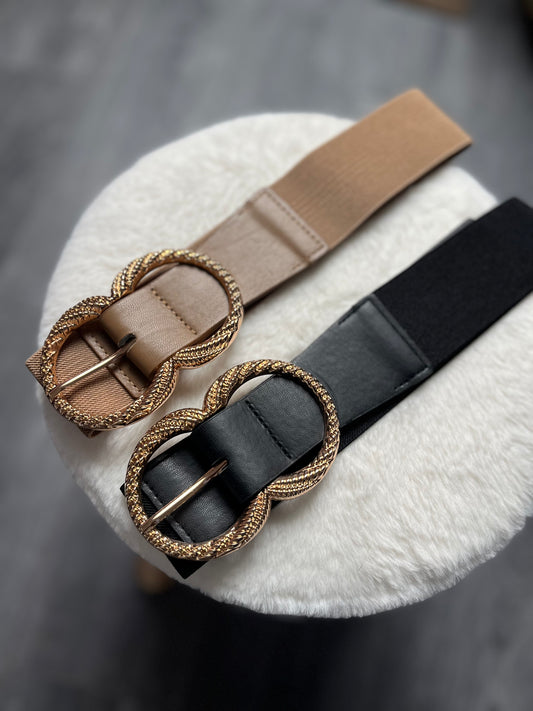 CEINTURE DOUBLE RONDS DORÉS