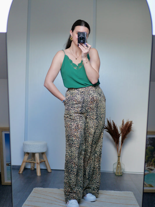 PANTALON LÉOPARD JUNE (PETITE ET GRANDE TAILLE)