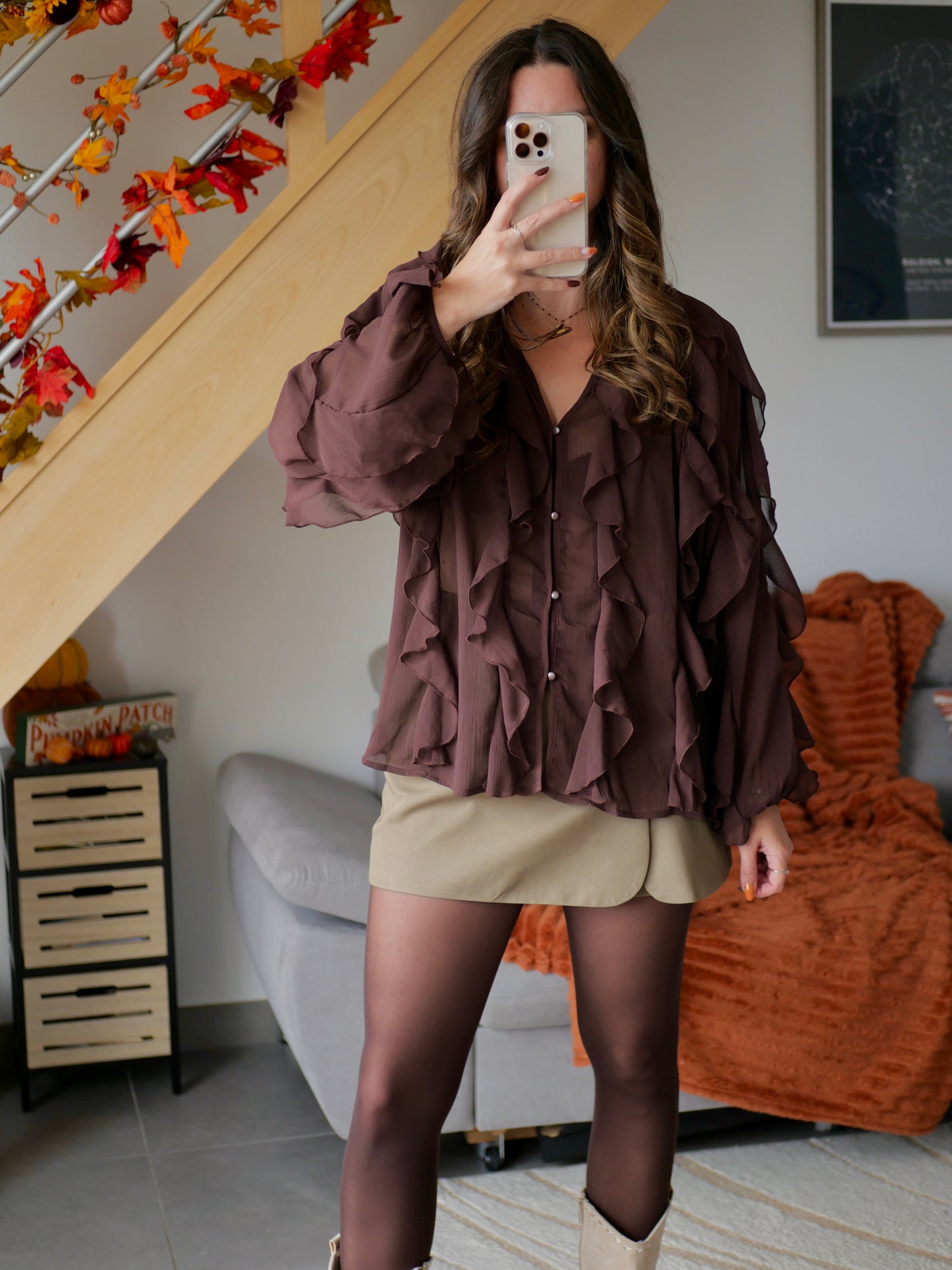 BLOUSE VICTOIRE CHOCOLAT