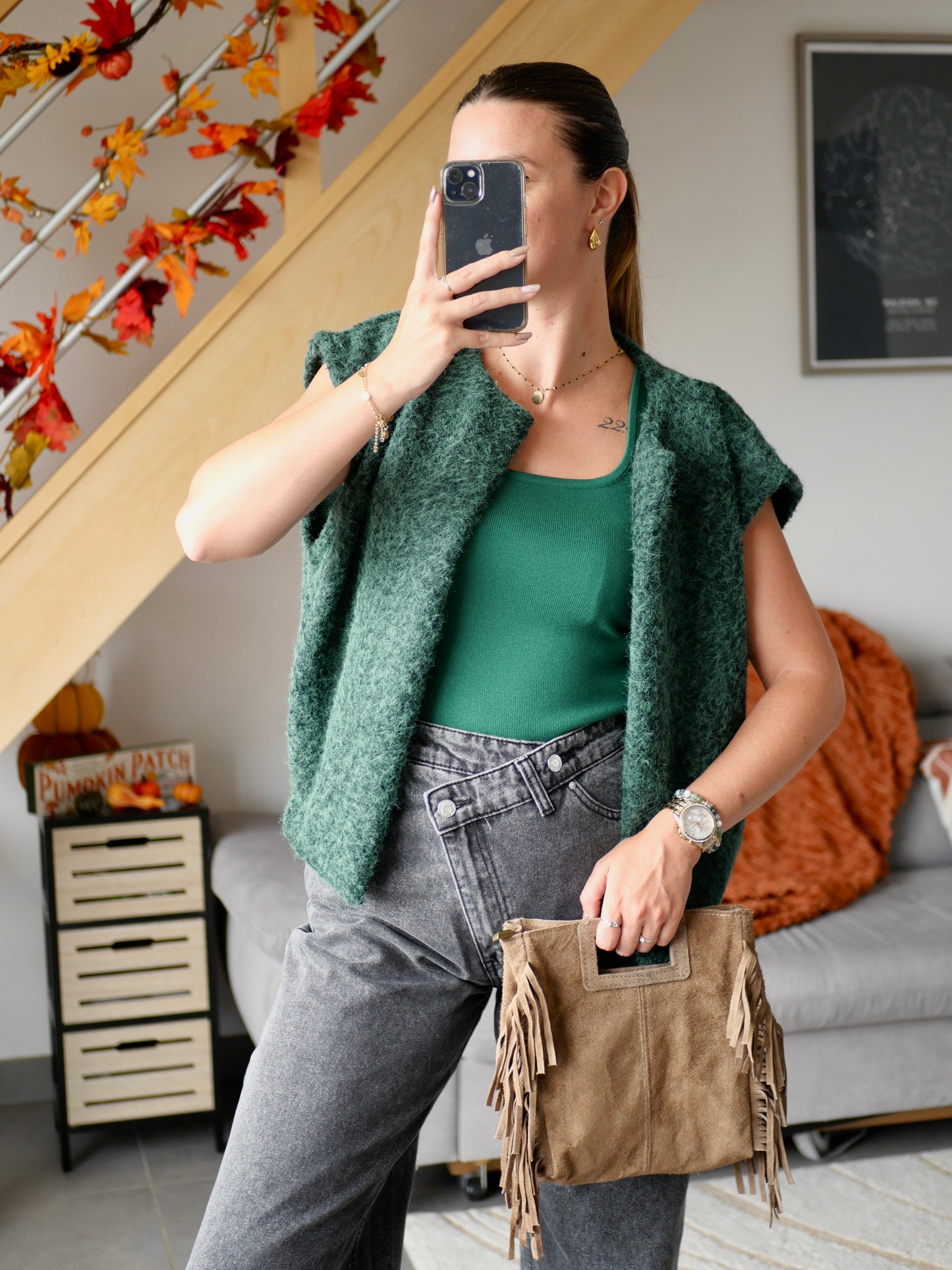 VESTE ZOE VERT SAPIN