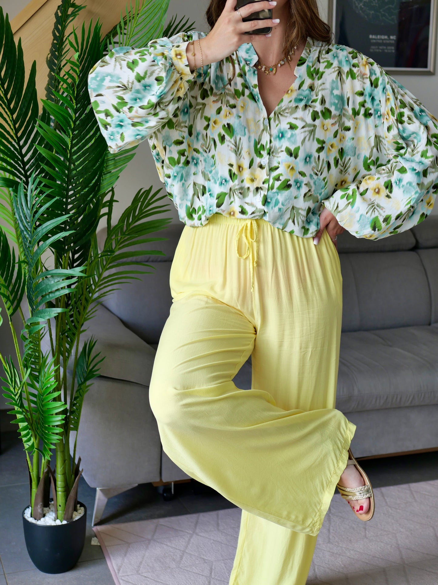 PANTALON FLORIDA JAUNE