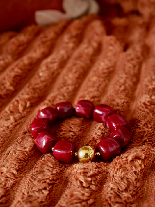 BRACELET ZOE BORDEAUX