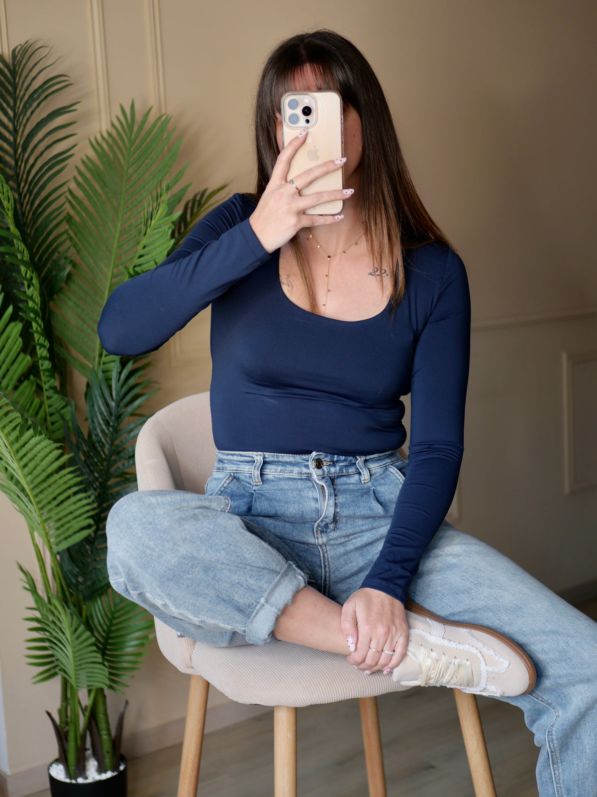 TOP LINA BLEU MARINE