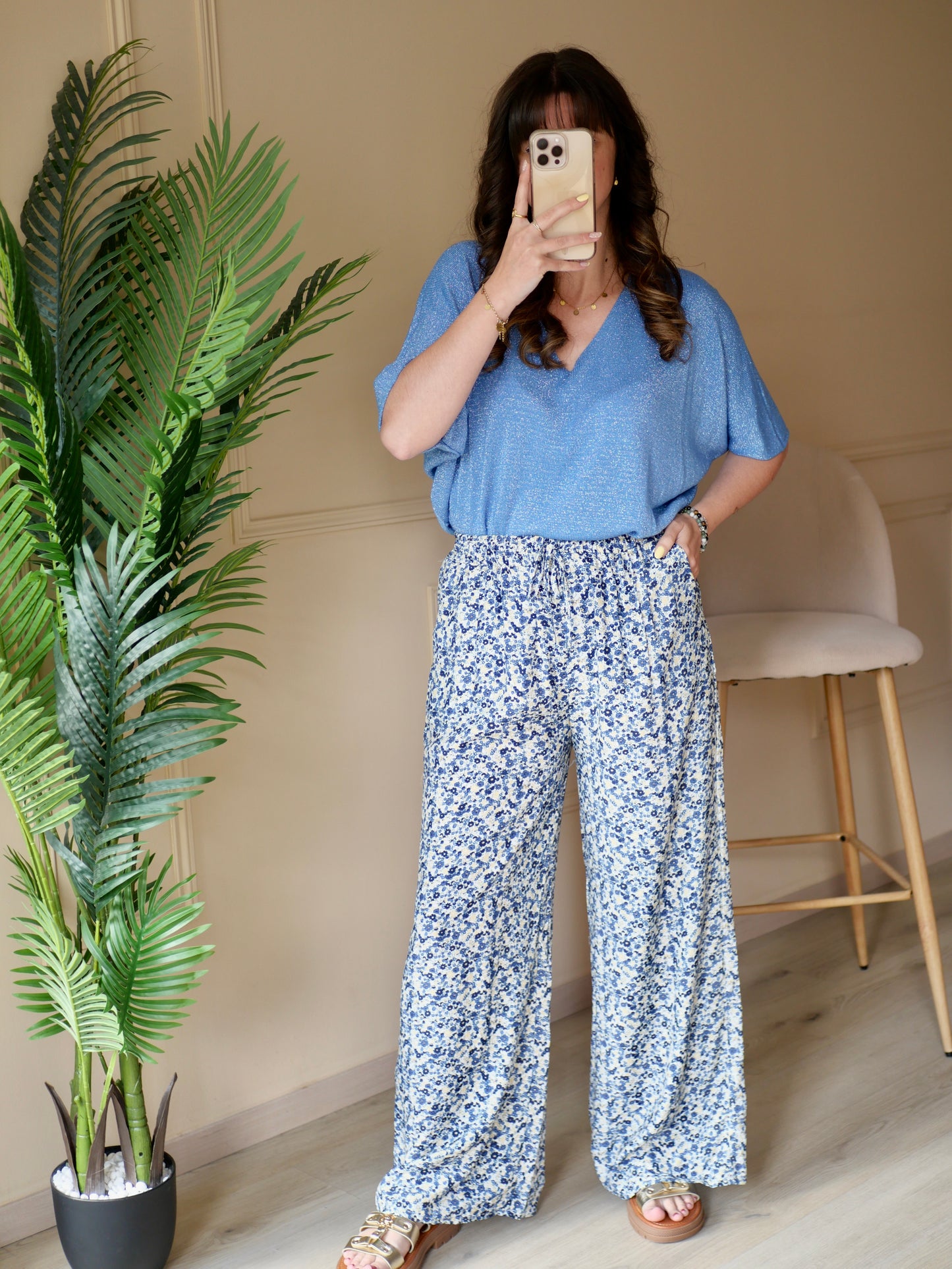 TOP VIVIANA BLEU GLACIER