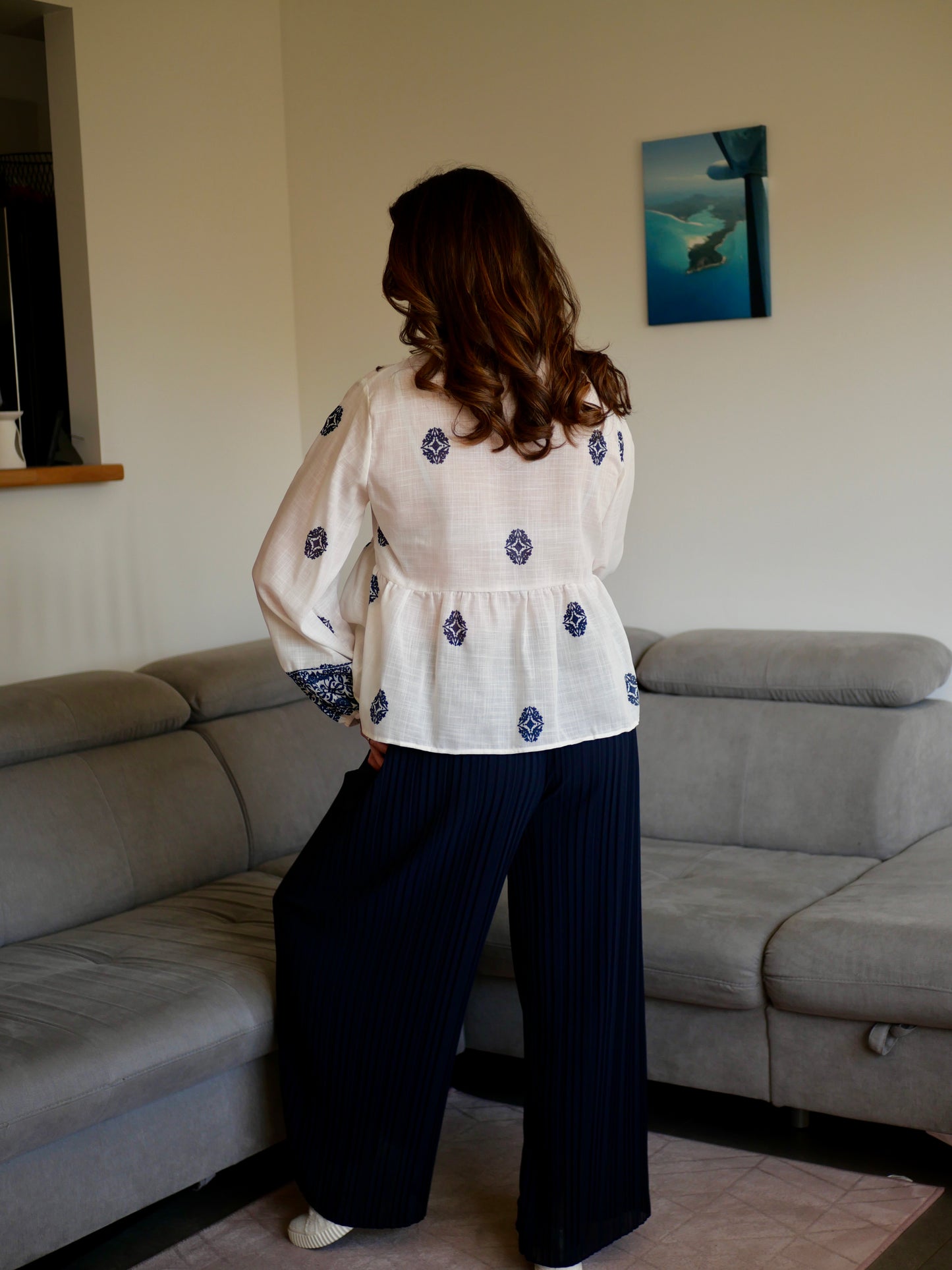 BLOUSE JOYA BLEU MARINE