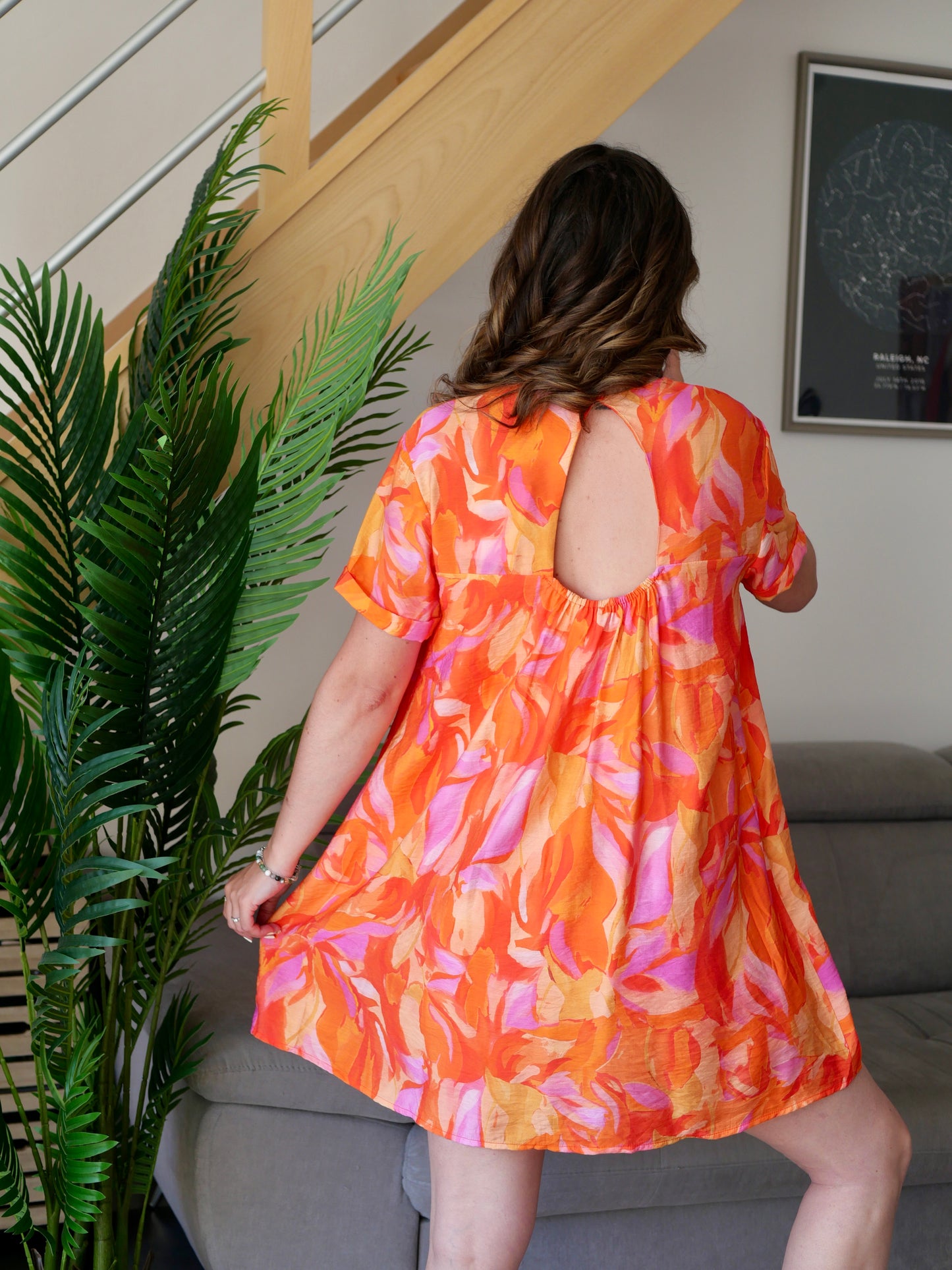 ROBE SHORT SUNSET (PETITE ET GRANDE TAILLE)