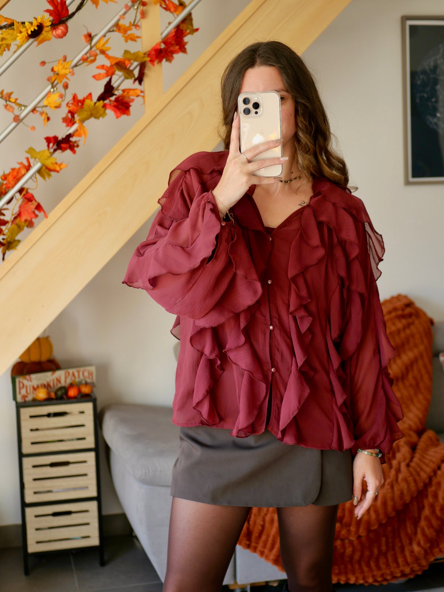 BLOUSE VICTOIRE BORDEAUX