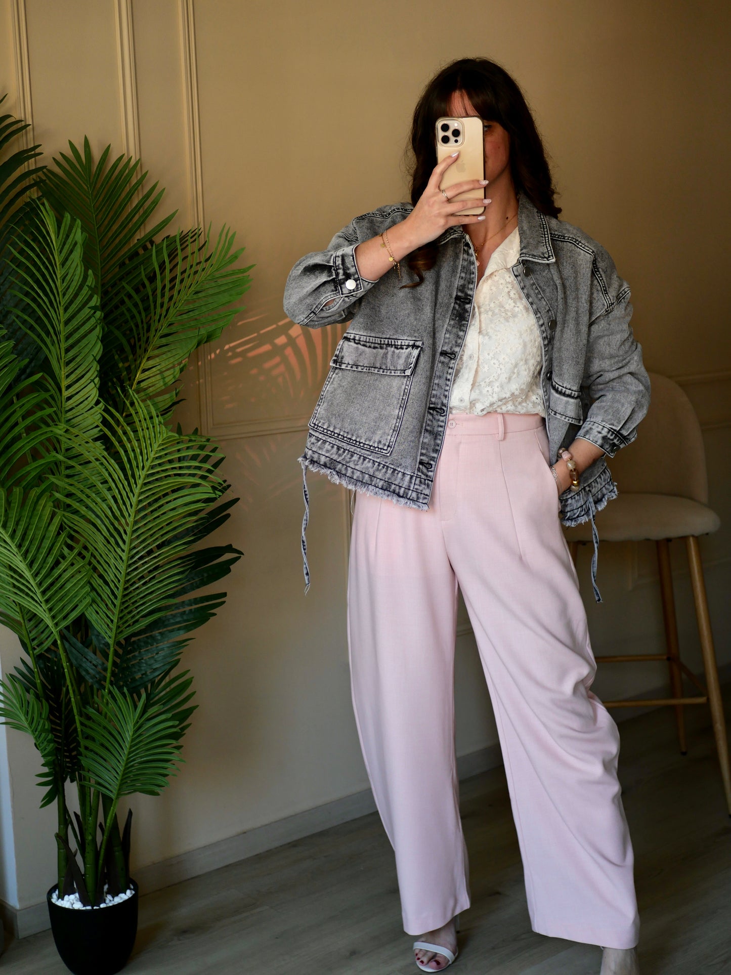 PANTALON JONA ROSE PALE