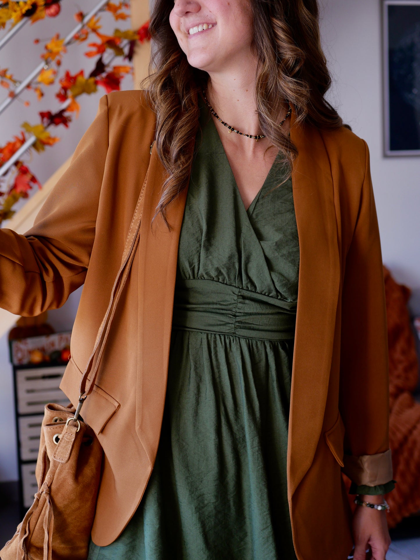 BLAZER NOLAN CAMEL (PETITE ET GRANDE TAILLE)