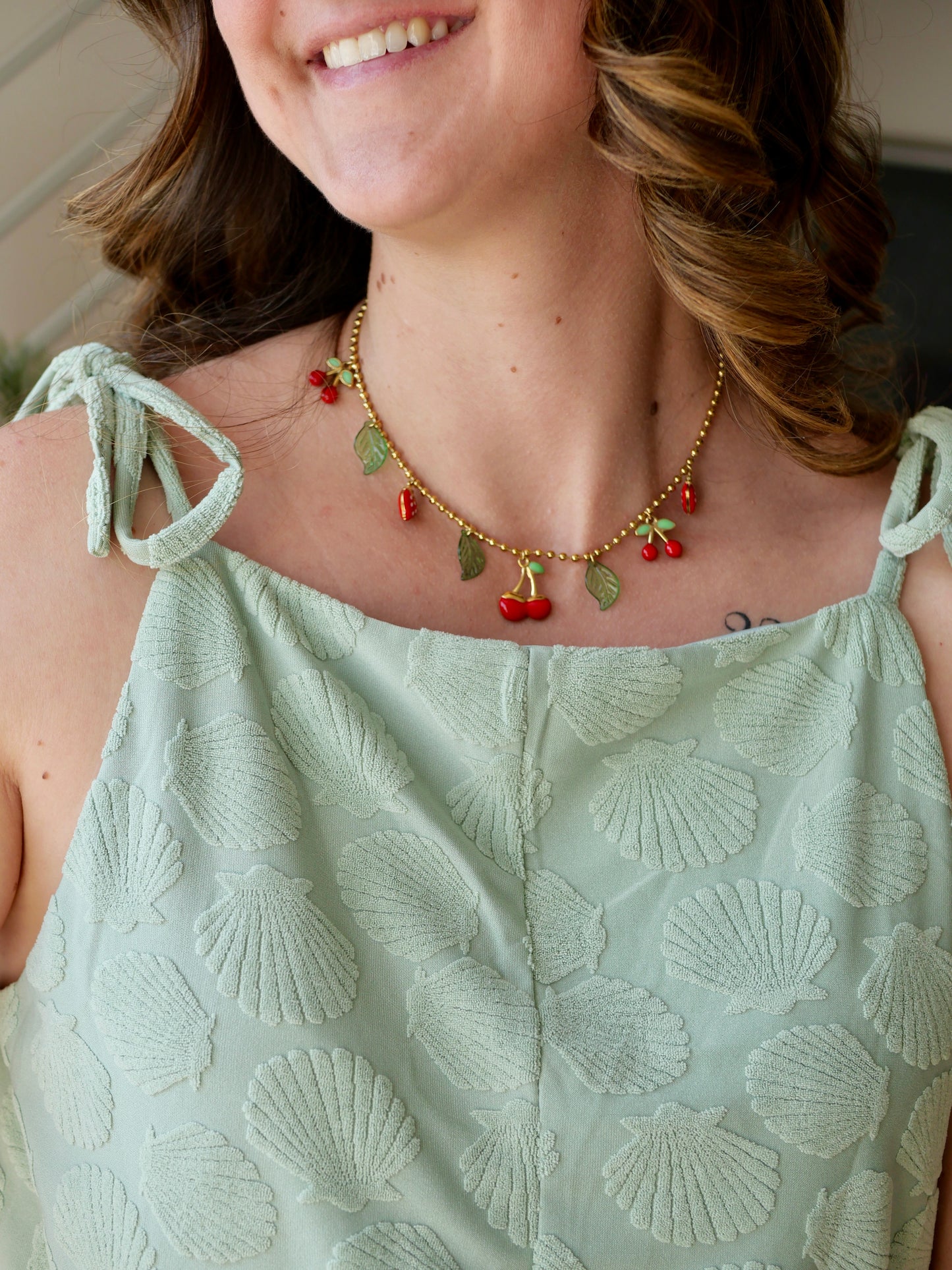 COLLIER CERISE