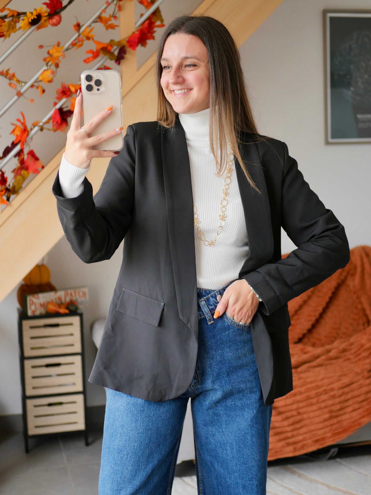 BLAZER NOLAN NOIR (PETITE ET GRANDE TAILLE)