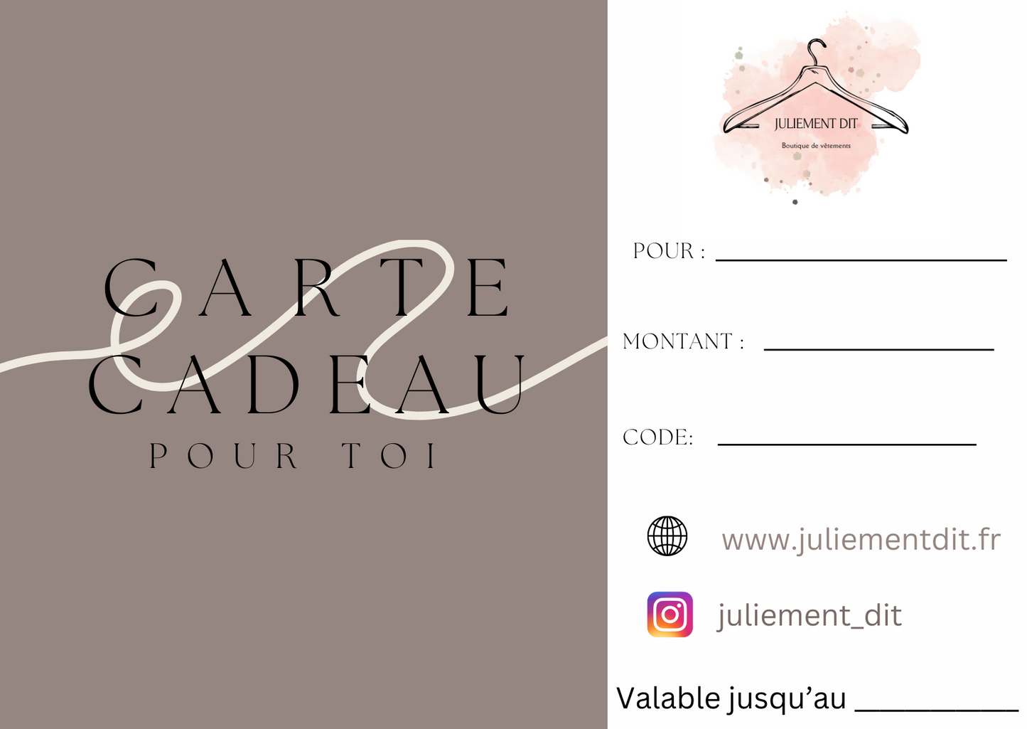 Carte cadeau