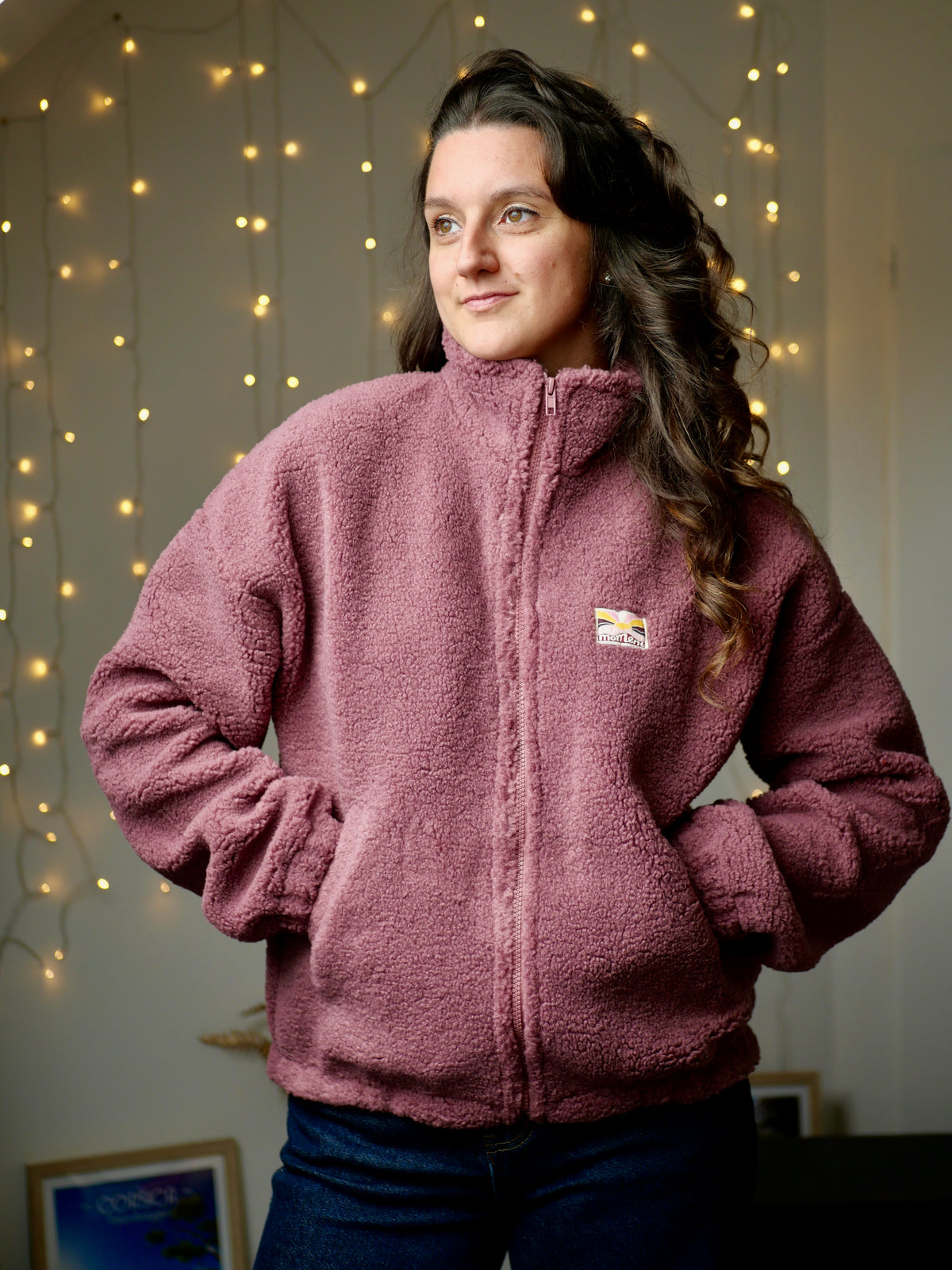 VESTE LÉNA AUBERGINE
