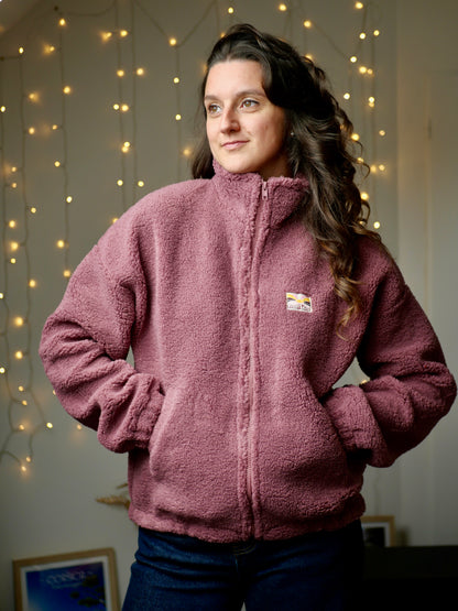VESTE LÉNA AUBERGINE