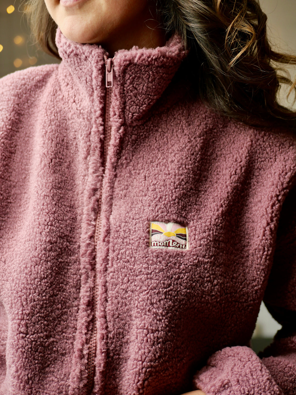 VESTE LÉNA AUBERGINE