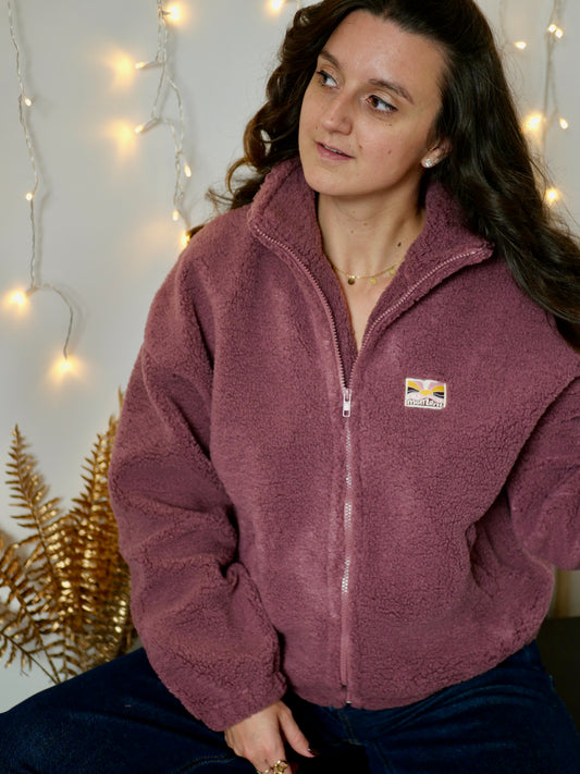 VESTE LÉNA AUBERGINE