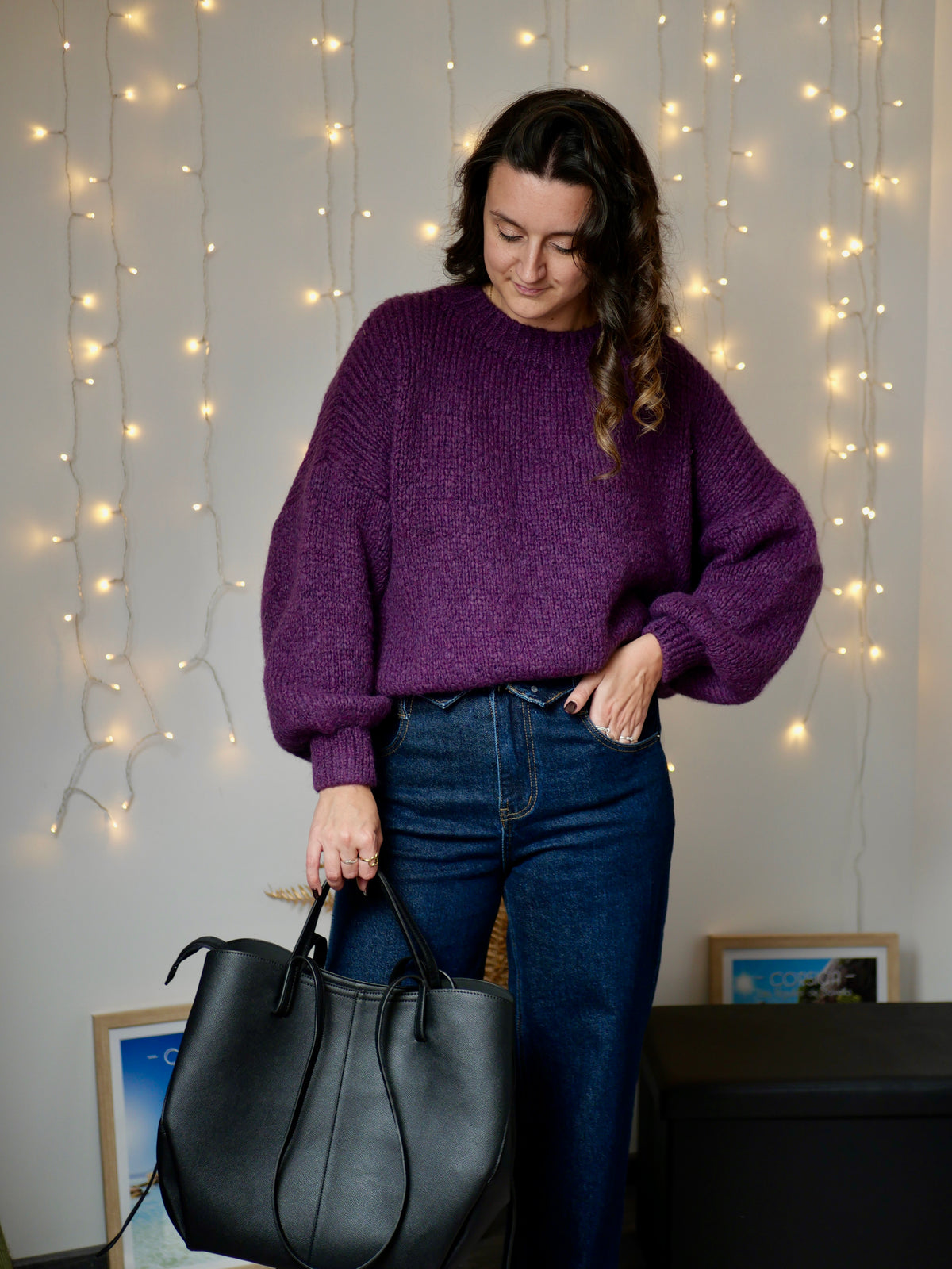 PULL ROMY VIOLET FONCÉ