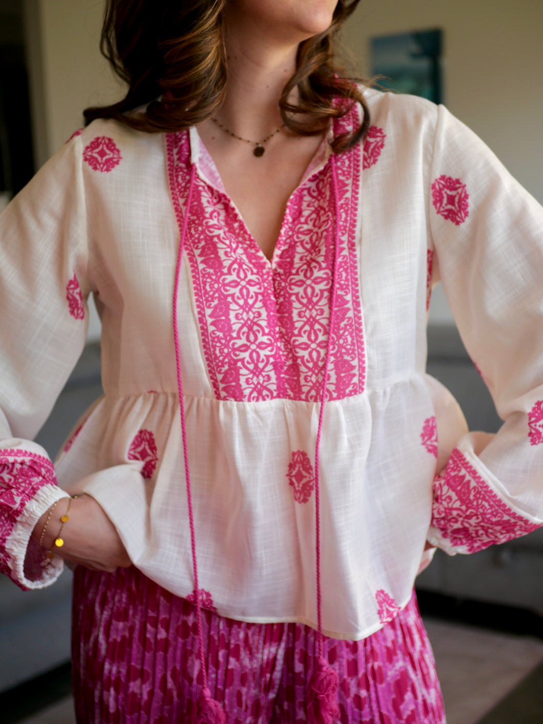BLOUSE JOYA FUSCHIA