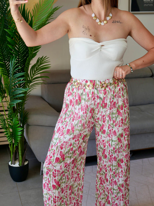 PANTALON ILONA FUSCHIA (PETITE ET GRANDE TAILLE)