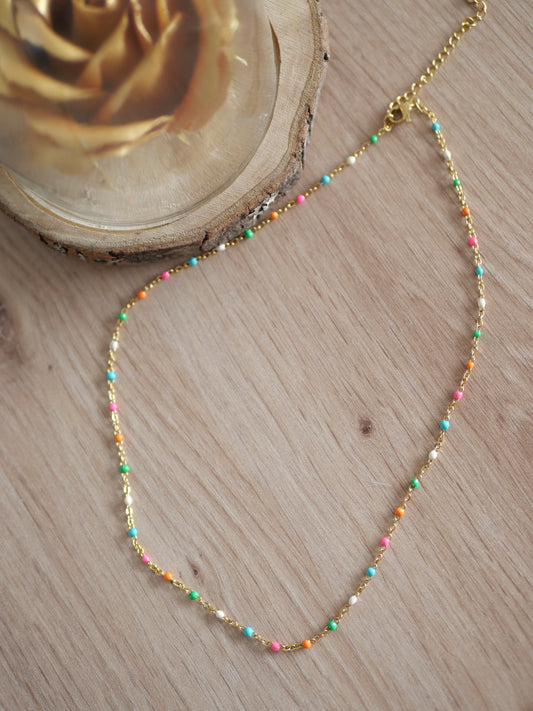COLLIER SUMMER MULTI COULEUR