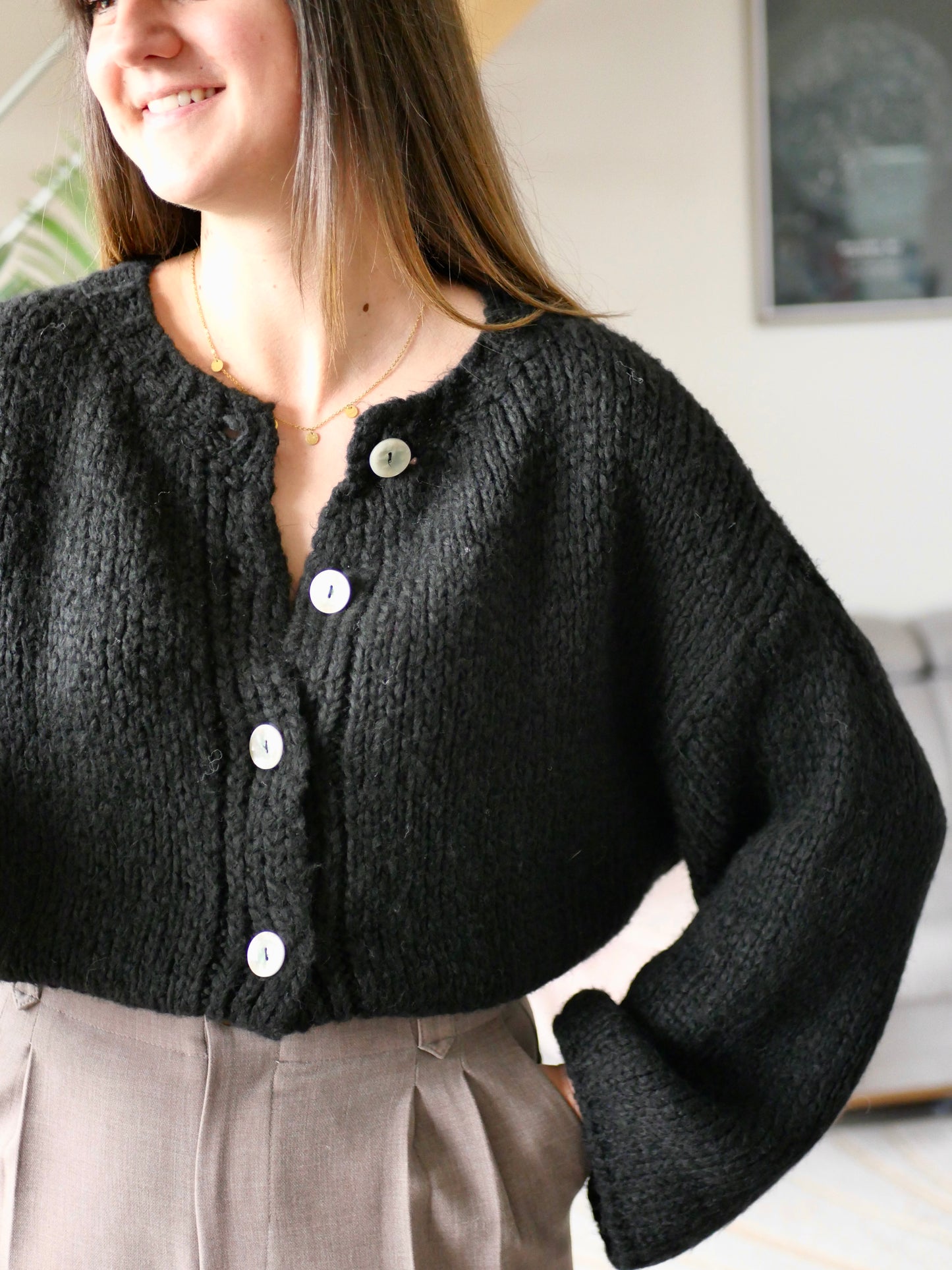 GILET ELIO NOIR (PETITE ET GRANDE TAILLE)