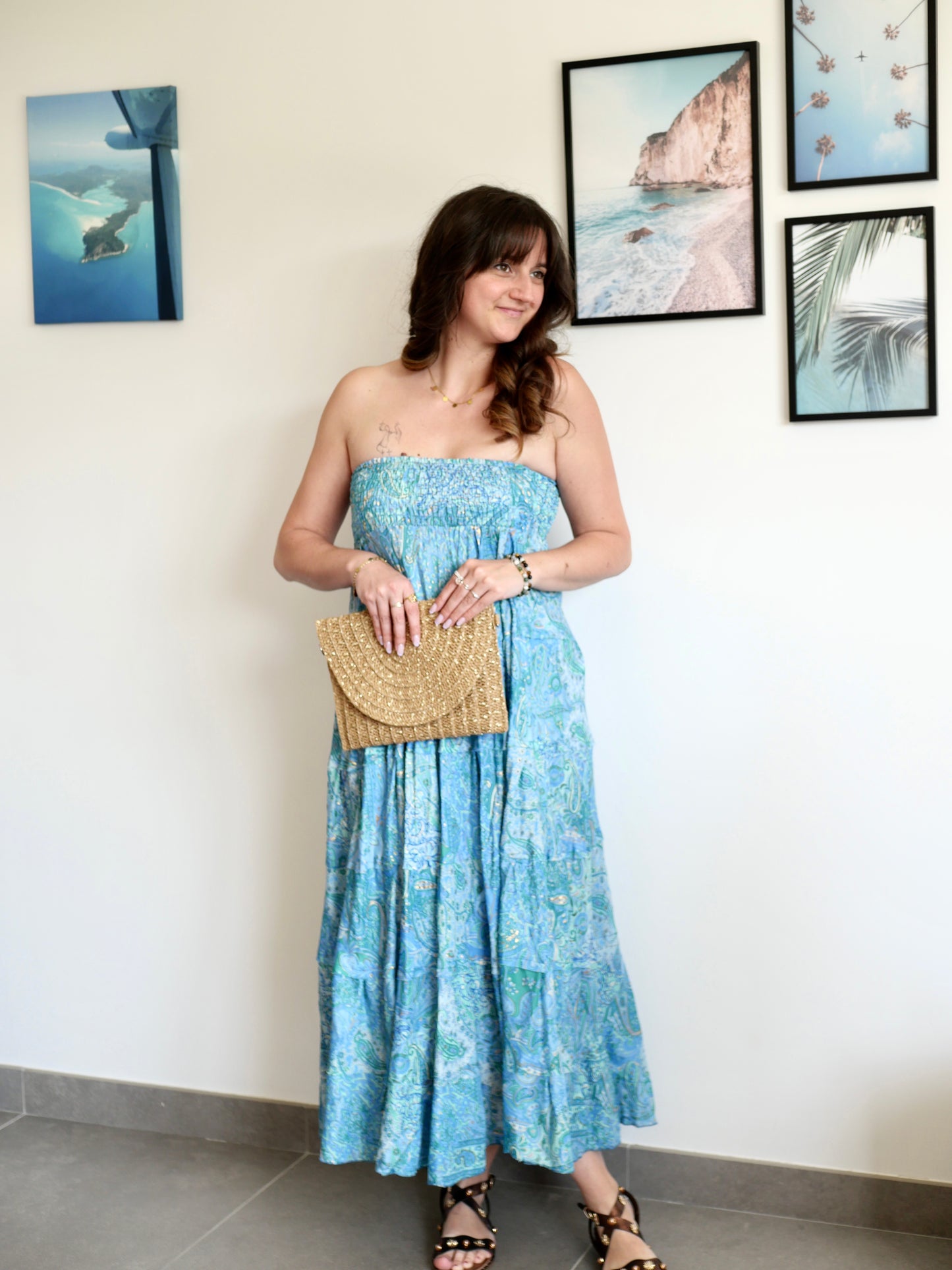 JUPE SIENNA BLEU CLAIR