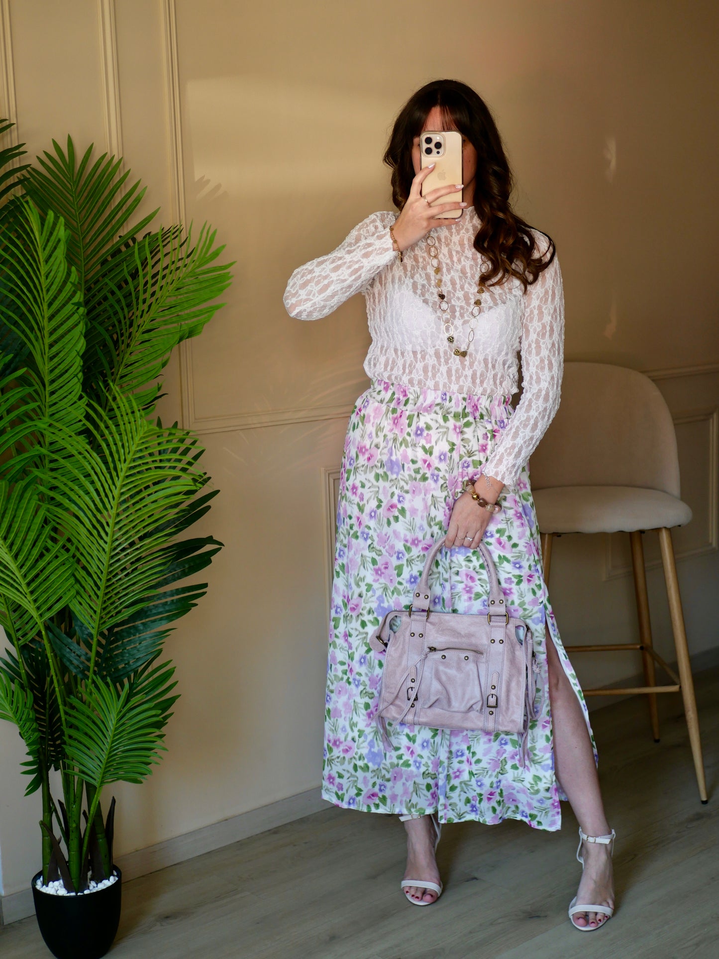 JUPE AMÉLIA LILAS