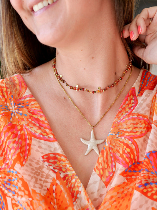 COLLIER BOHEME CORNALINE