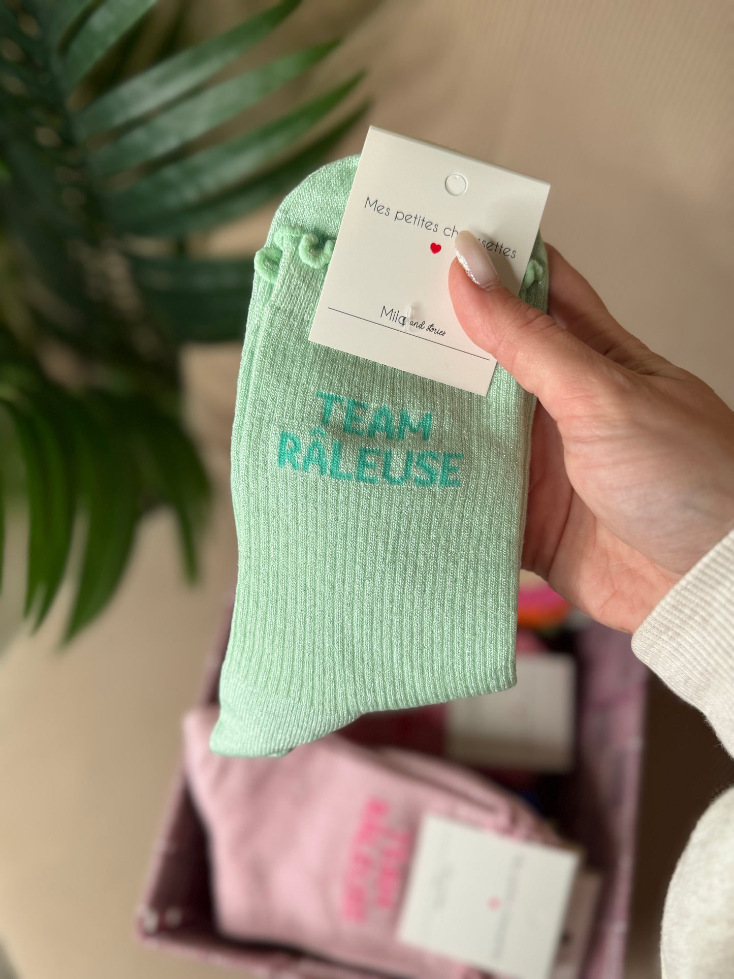 CHAUSSETTES PAILLETÉES TEAM RALEUSE