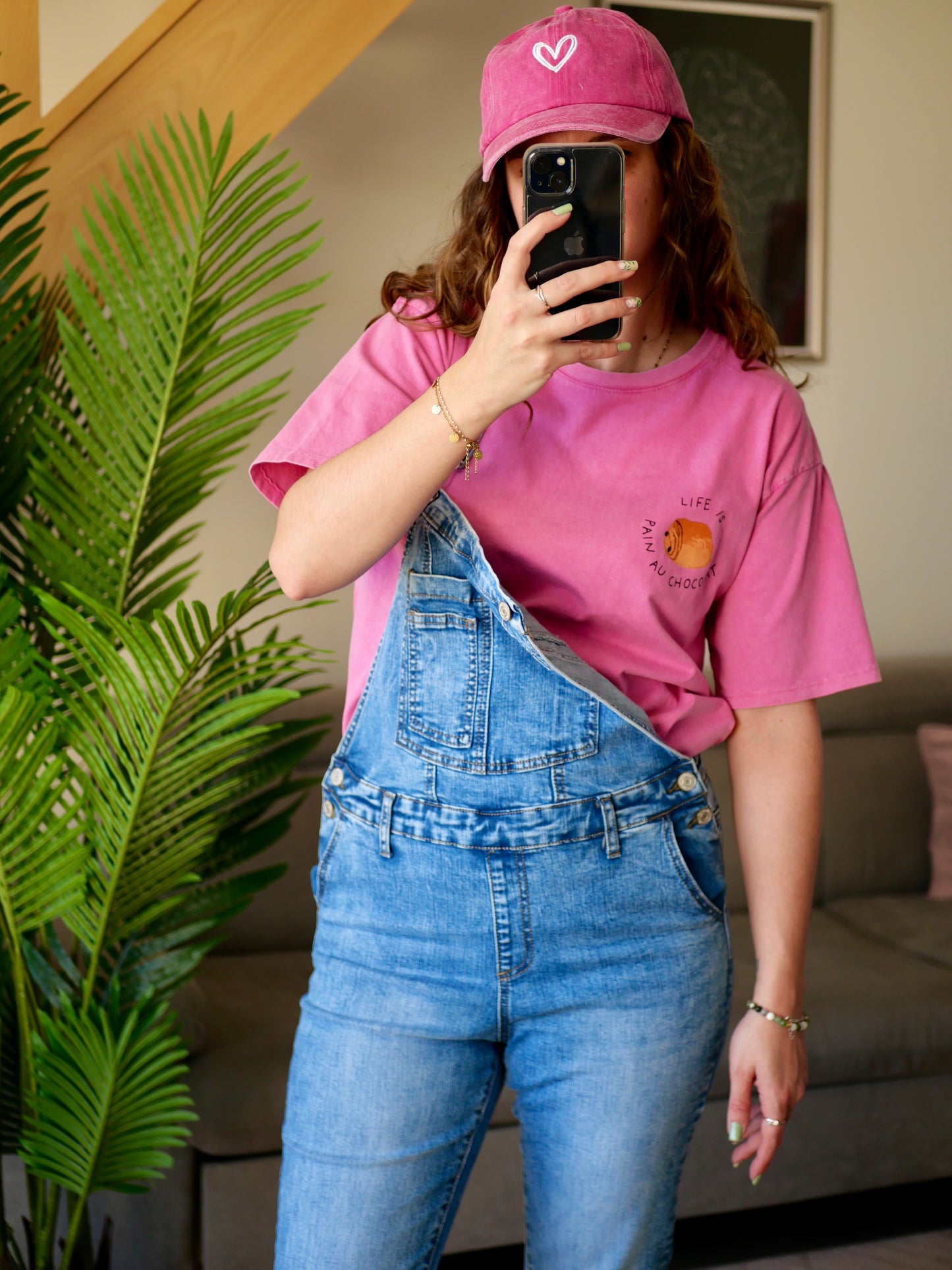CASQUETTE CŒUR FUSCHIA