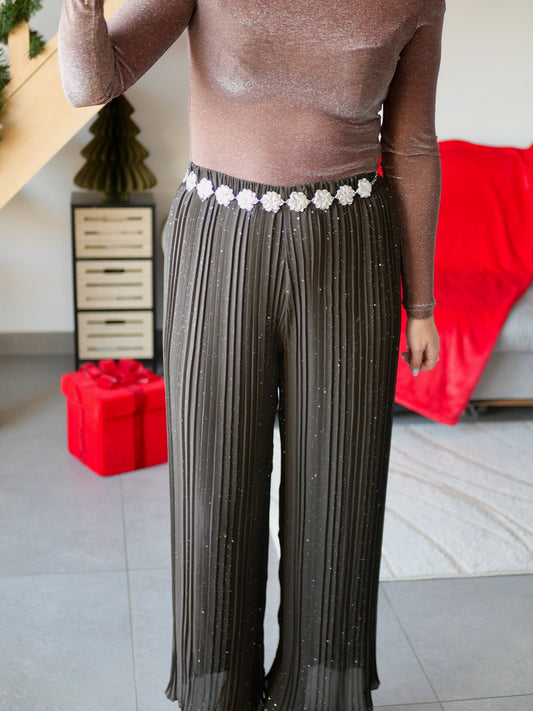 PANTALON NOÉ CHOCOLAT (PETITE ET GRANDE TAILLE)