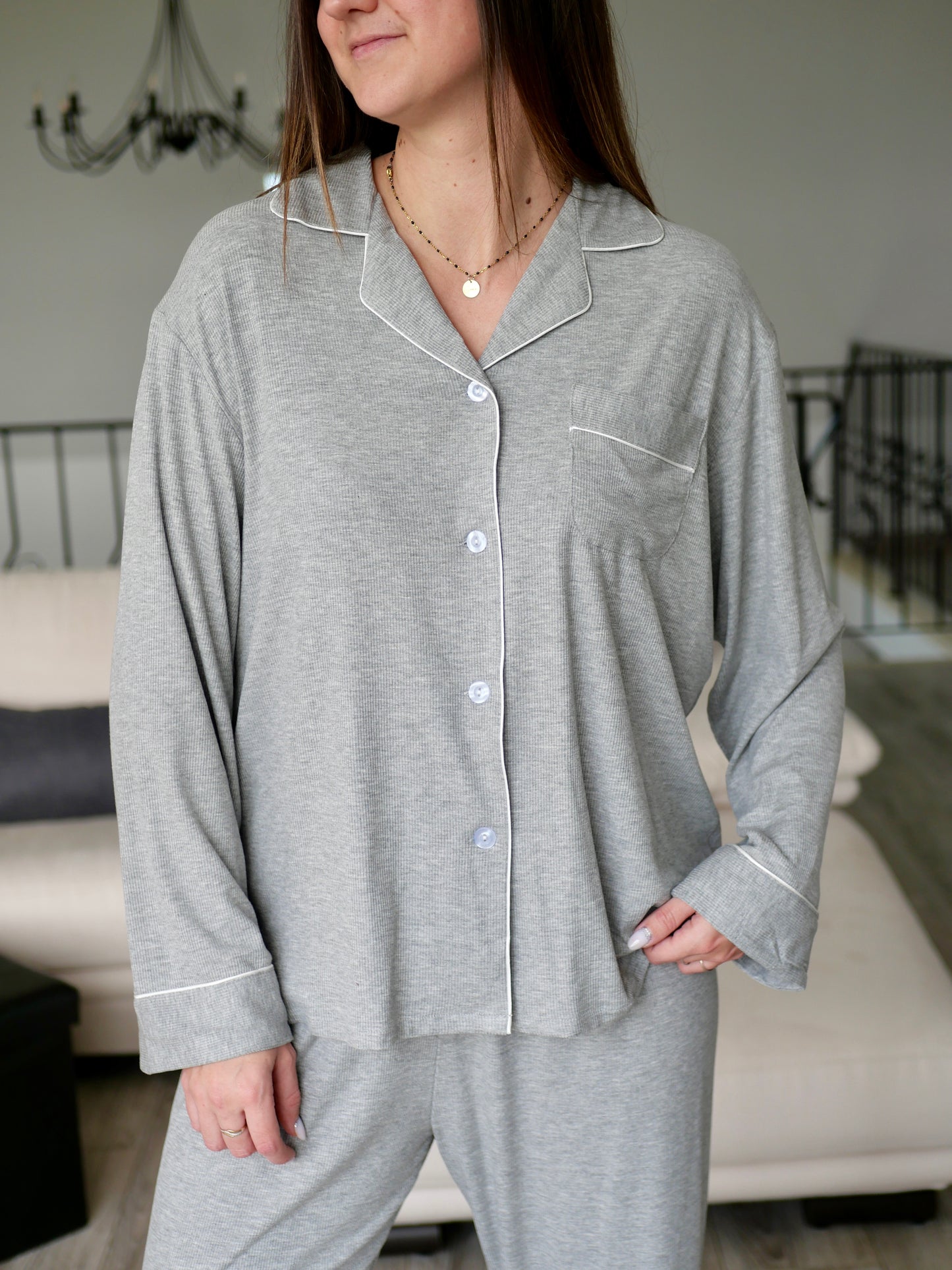 PYJAMA CHÂTEL GRIS